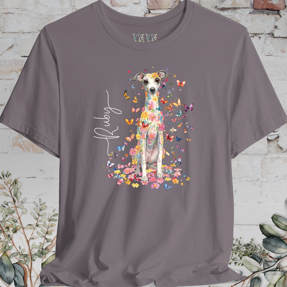 Iggy #1 Floral Butterfly personalized unisex T shirt
