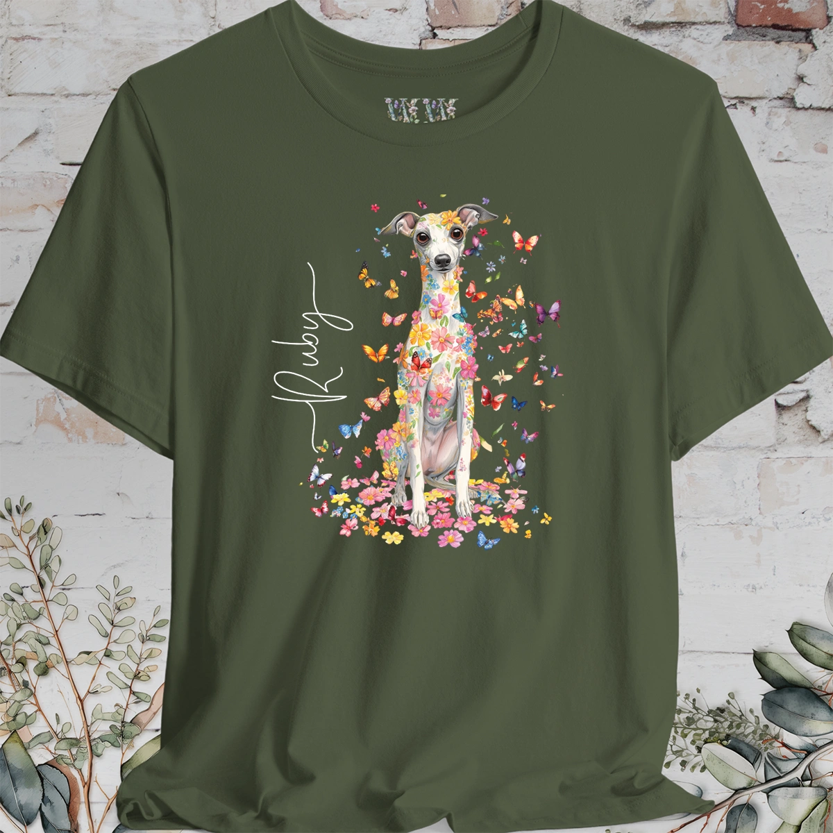 Iggy #1 Floral Butterfly personalized unisex T shirt