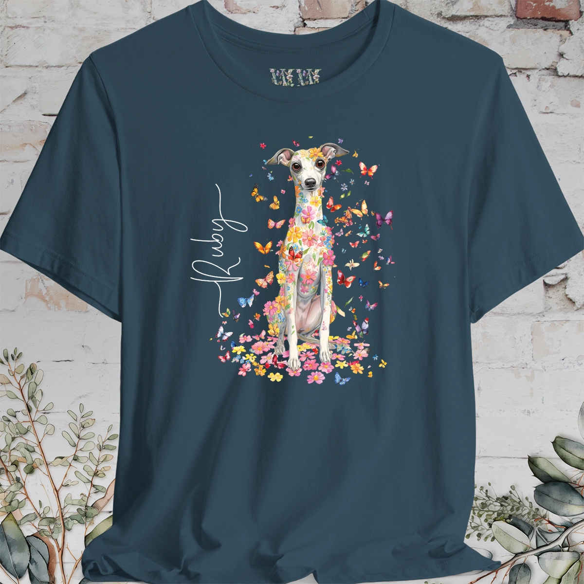 Iggy #1 Floral Butterfly personalized unisex T shirt