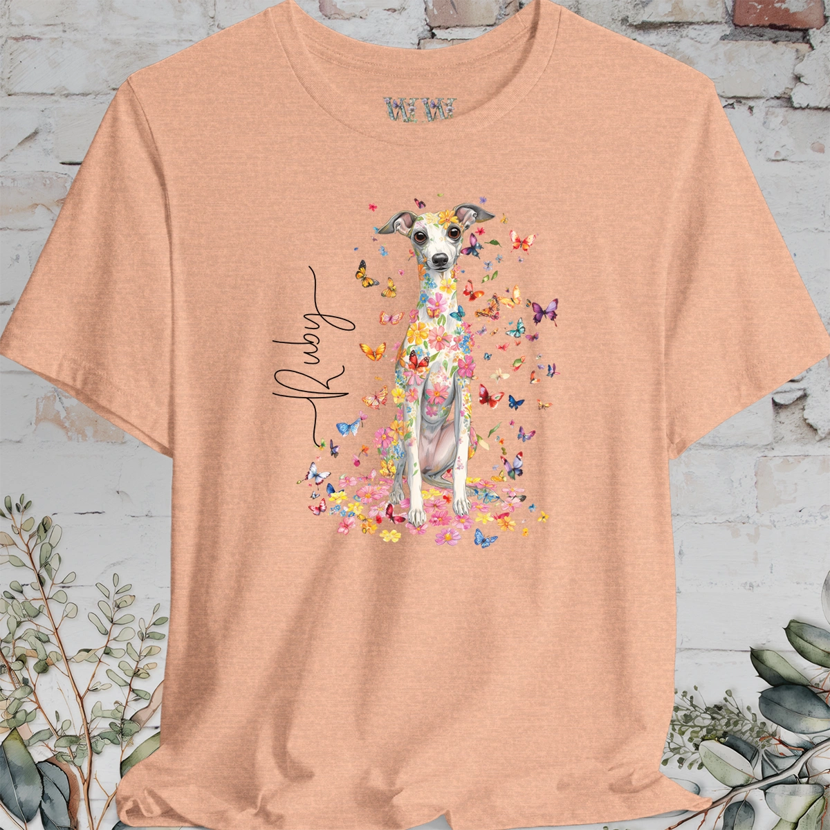 Iggy #1 Floral Butterfly personalized unisex T shirt
