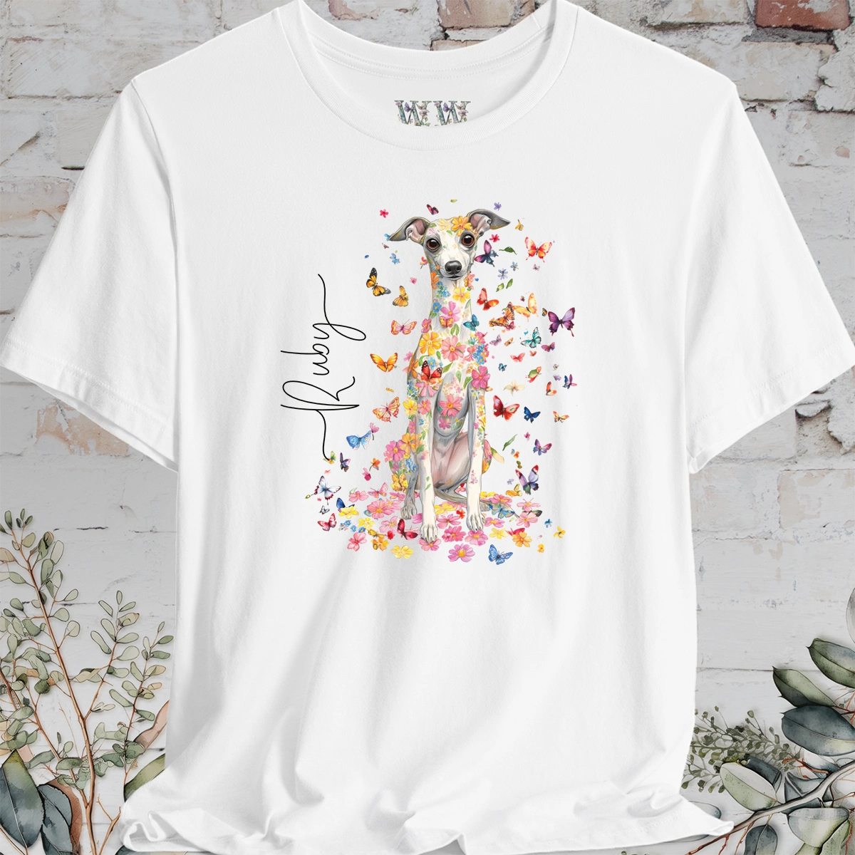 Iggy #1 Floral Butterfly personalized unisex T shirt