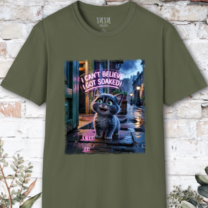 I Can't Believer I Got Soaked, Grey Kitten, unisex T shirt