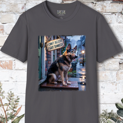 I Can't Believer I Got Soaked, German Shepherd, unisex T shirt