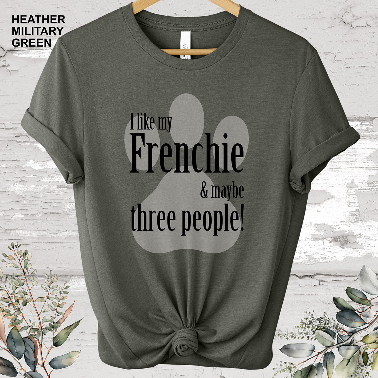 French Bulldog 'I like my Frenchie' T shirt