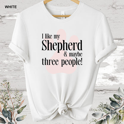 German Shepherd 'I like my Shepherd' T shirt