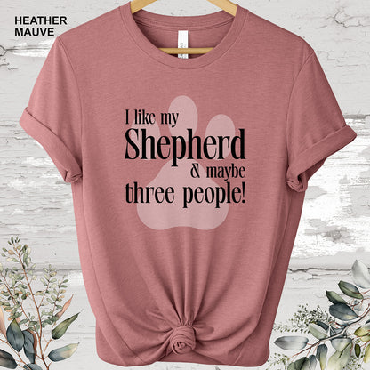 German Shepherd 'I like my Shepherd' T shirt