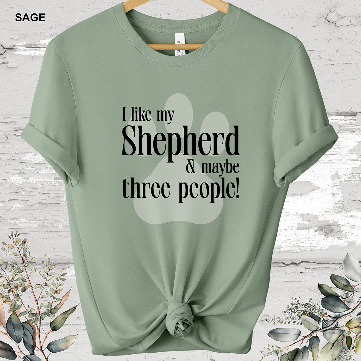 German Shepherd 'I like my Shepherd' T shirt