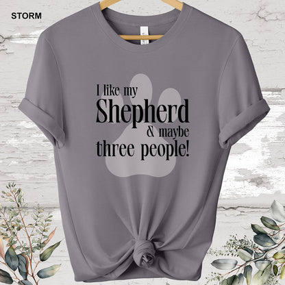 German Shepherd 'I like my Shepherd' T shirt