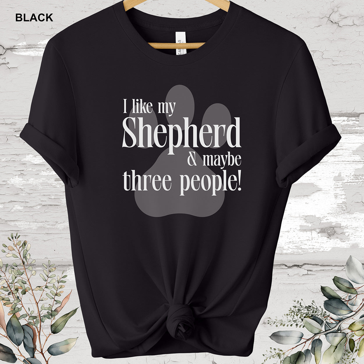 German Shepherd 'I like my Shepherd' T shirt