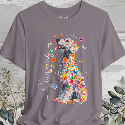 Irish Wolfhound #1 Floral Personalized T shirt