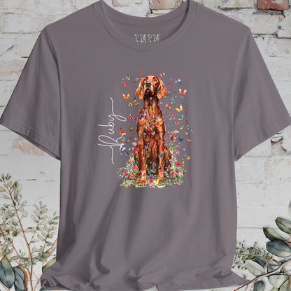 Irish Setter #3 Floral Butterfly T shirt