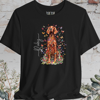 Irish Setter #3 Floral Butterfly T shirt