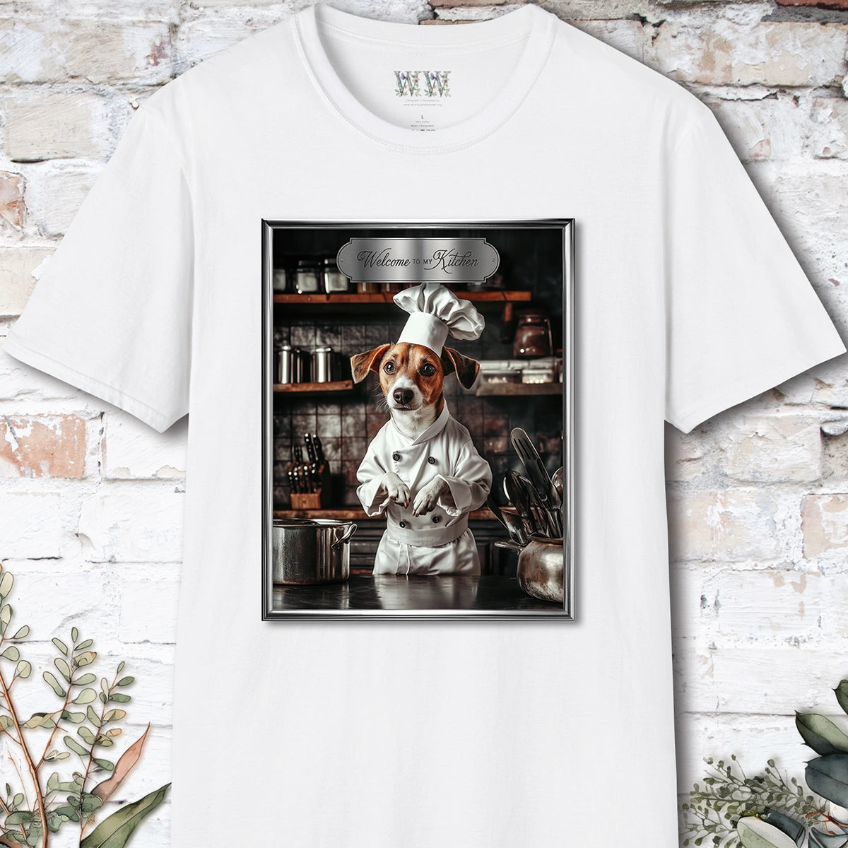 Jack Russell Chef Unisex T shirt