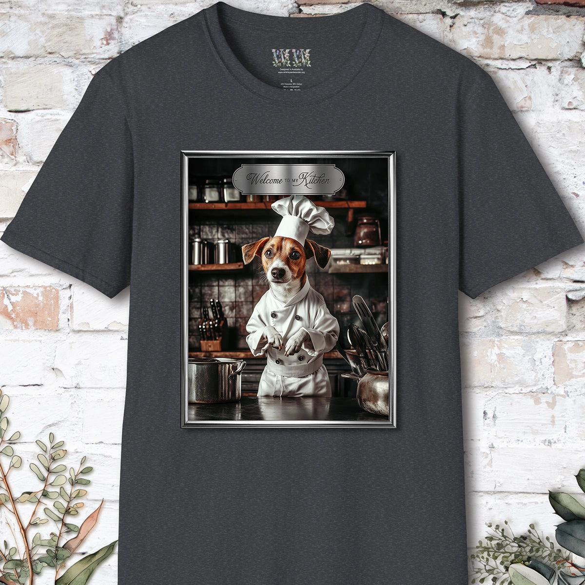 Jack Russell Chef Unisex T shirt