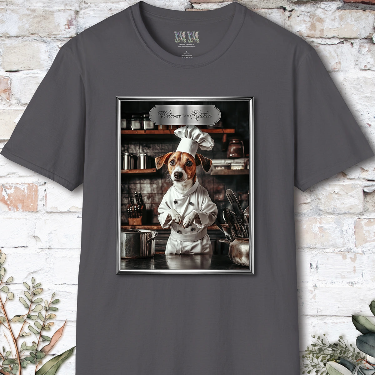 Jack Russell Chef Unisex T shirt