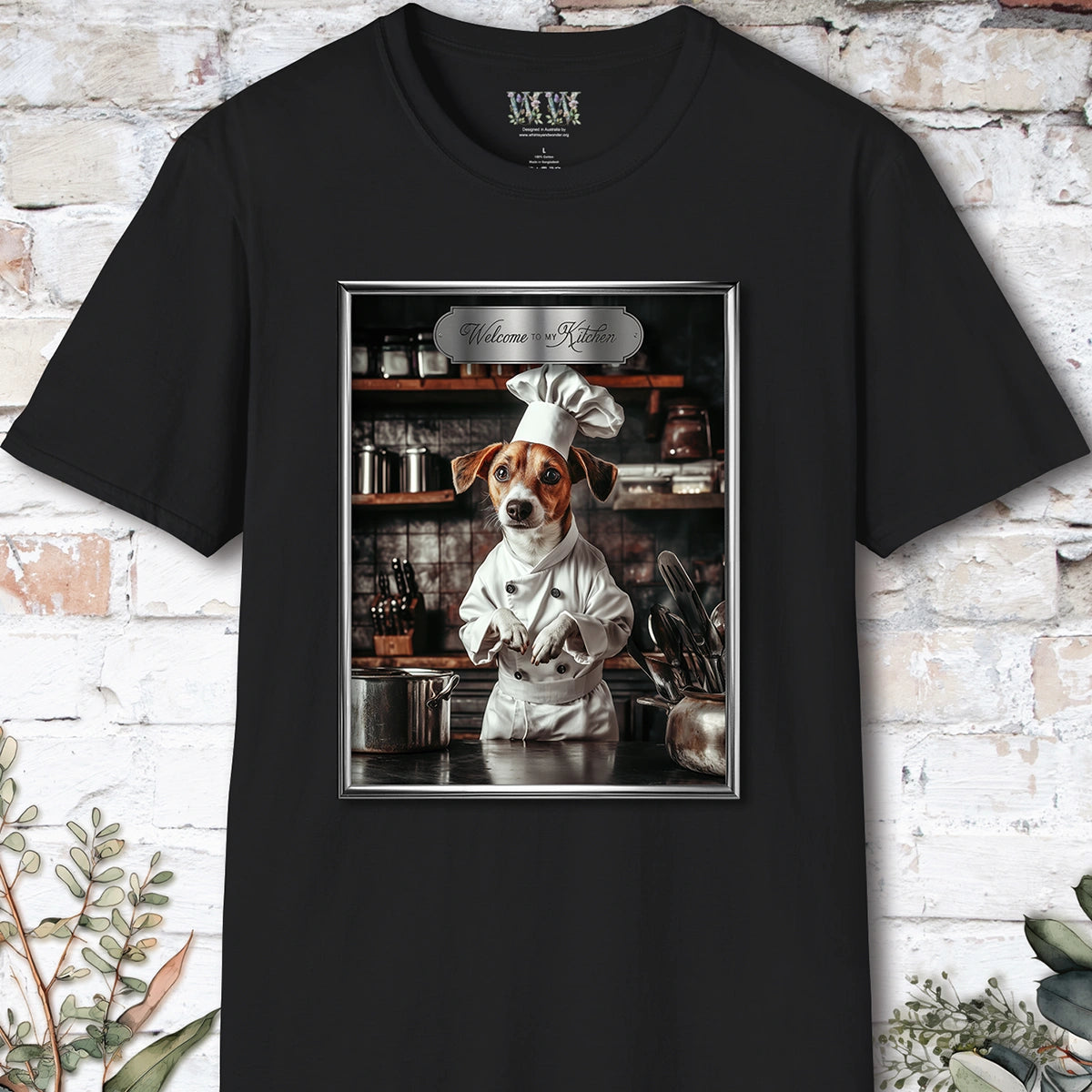 Jack Russell Chef Unisex T shirt