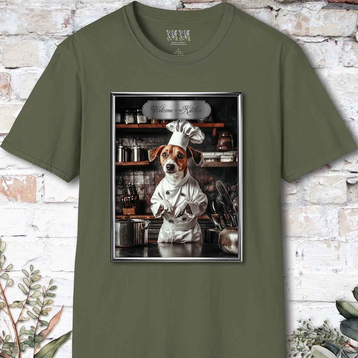 Jack Russell Chef Unisex T shirt