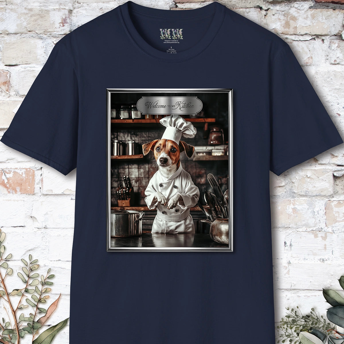 Jack Russell Chef Unisex T shirt