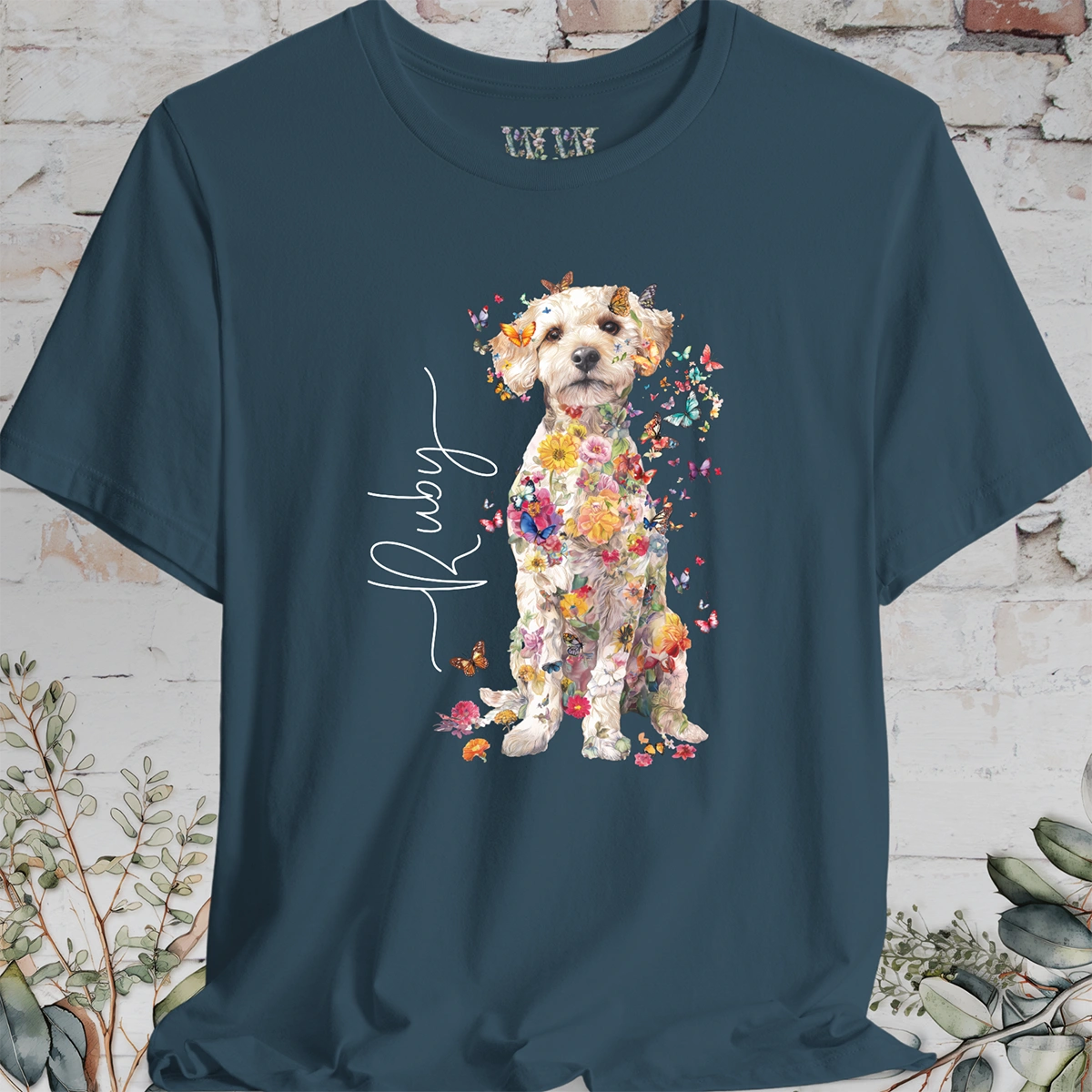 Jackapoo #1 Floral Personalized T shirt