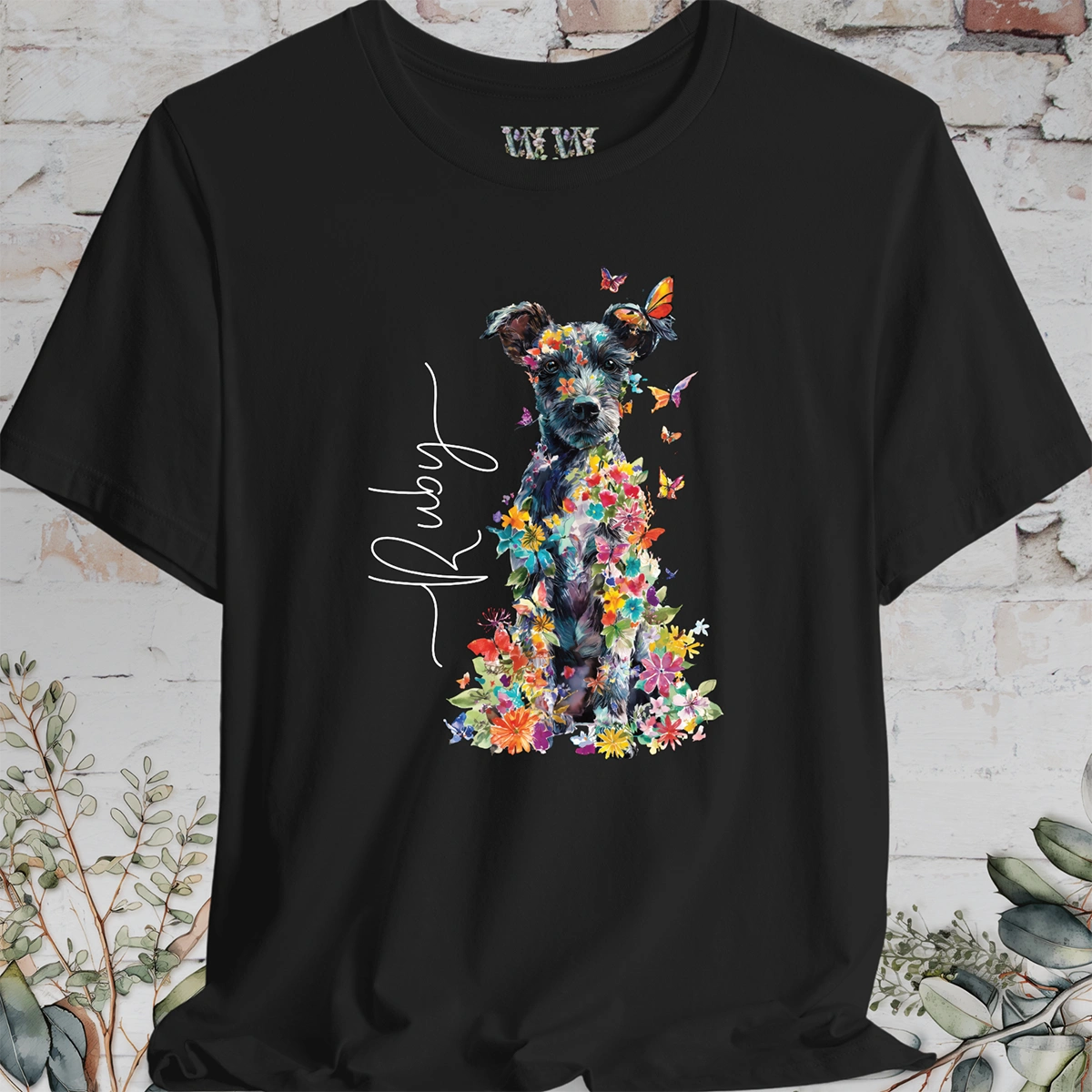 Jackapoo #2 Floral Personalized T shirt