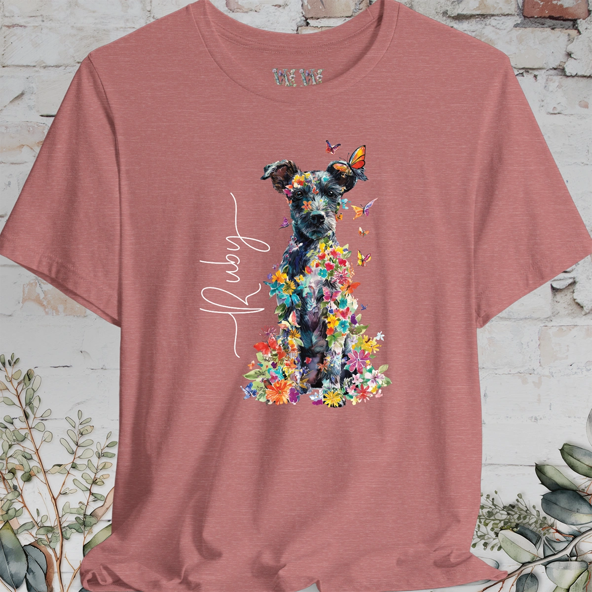 Jackapoo #2 Floral Personalized T shirt