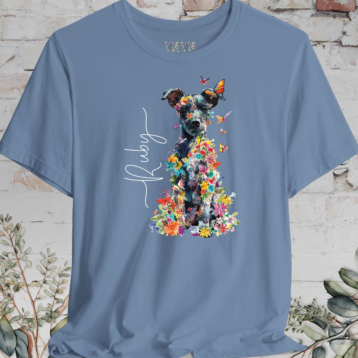 Jackapoo #2 Floral Personalized T shirt