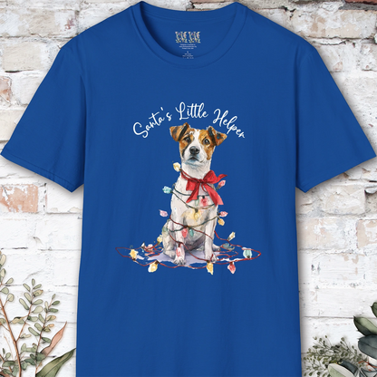 Jack Russell Santa's little helper, unisex T shirt