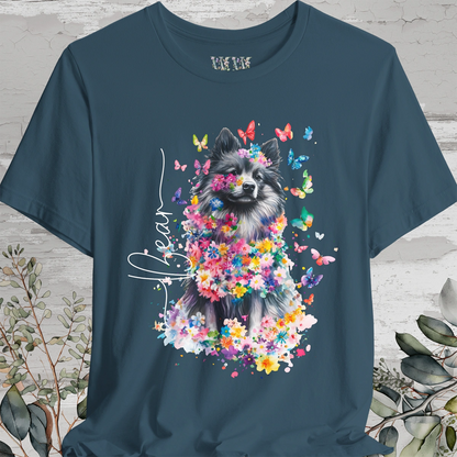 Keeshond #2 Floral Personalized T shirt