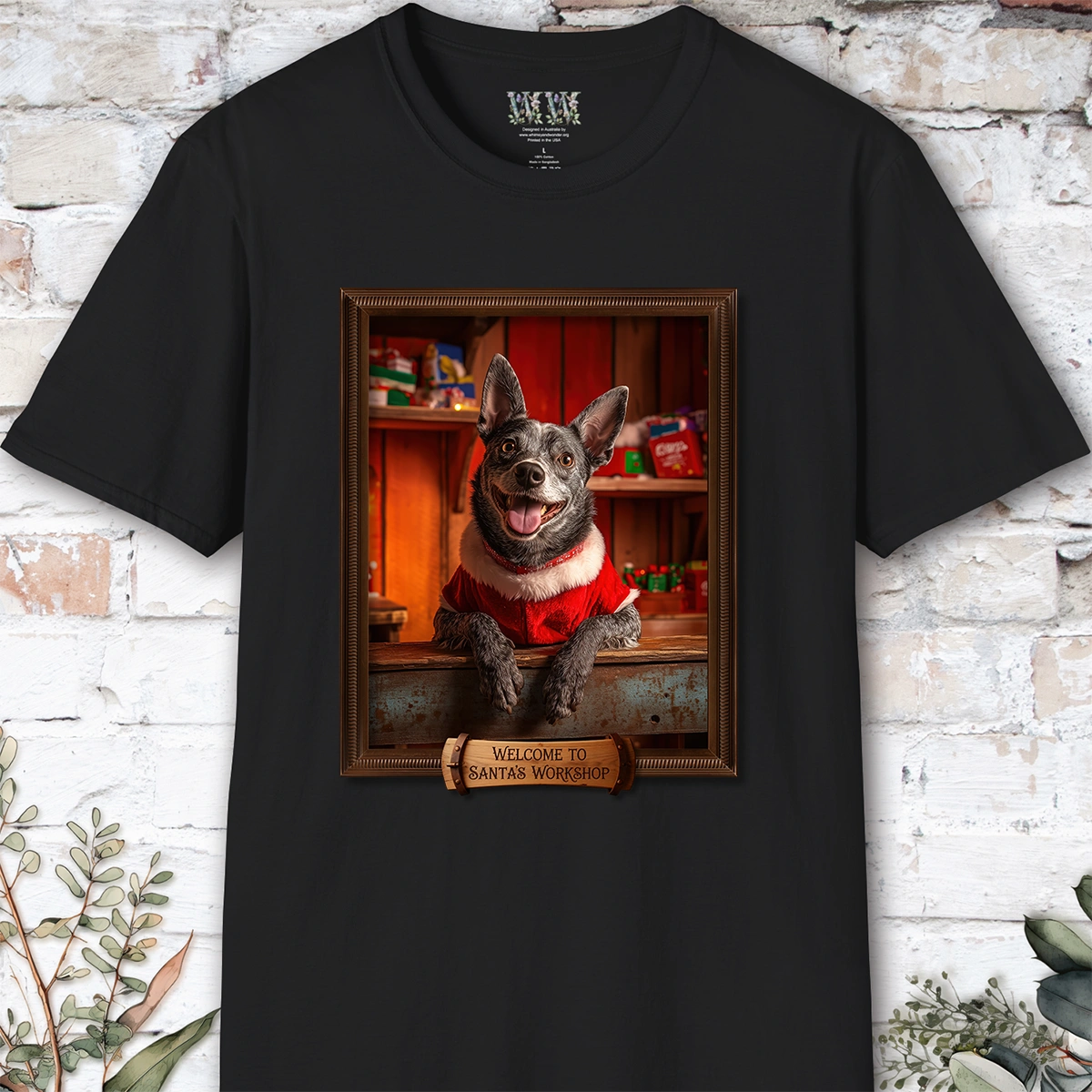 Australian Cattle dog #1 Santa's Workshop Unisex T shirt