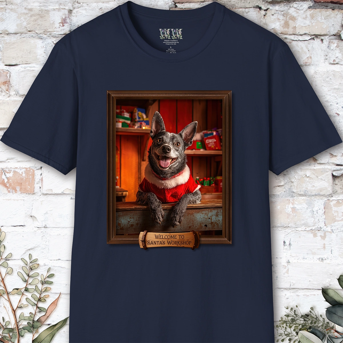 Australian Cattle dog #1 Santa's Workshop Unisex T shirt