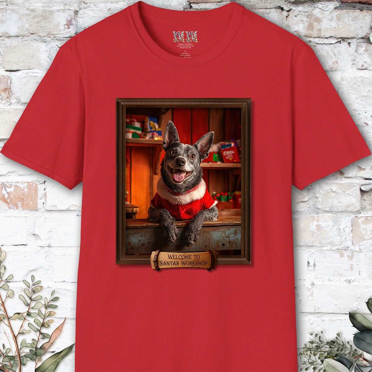 Australian Cattle dog #1 Santa's Workshop Unisex T shirt