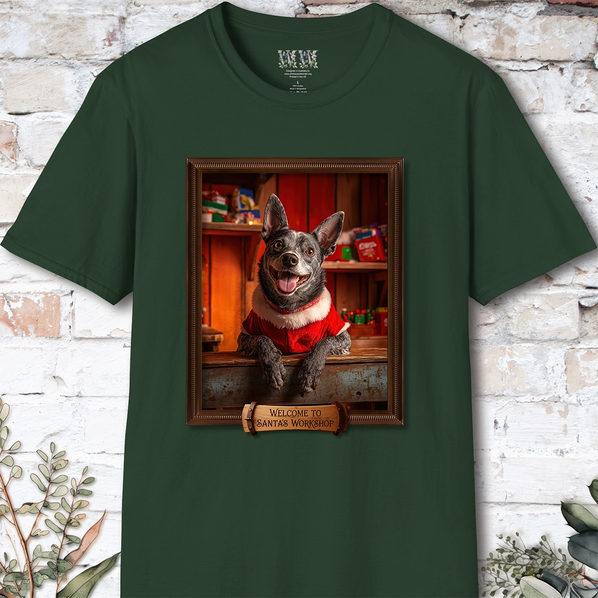 Australian Cattle dog #1 Santa's Workshop Unisex T shirt