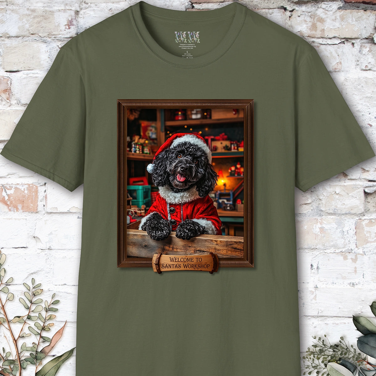 Labradoodle #1 Santa's Workshop Unisex T shirt