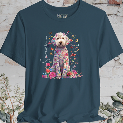 Labradoodle #1 Floral Personalized T shirt