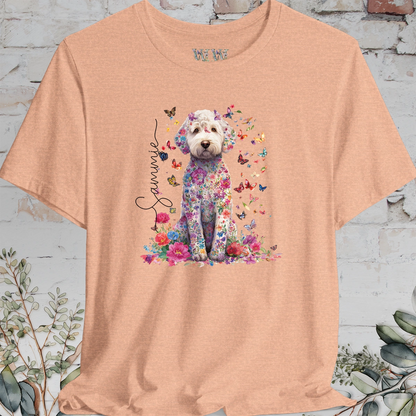 Labradoodle #1 Floral Personalized T shirt