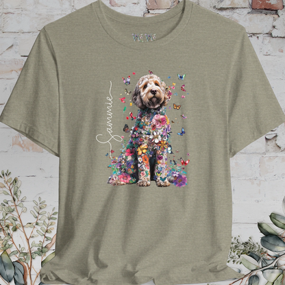 Labradoodle #2 Floral Personalized T shirt