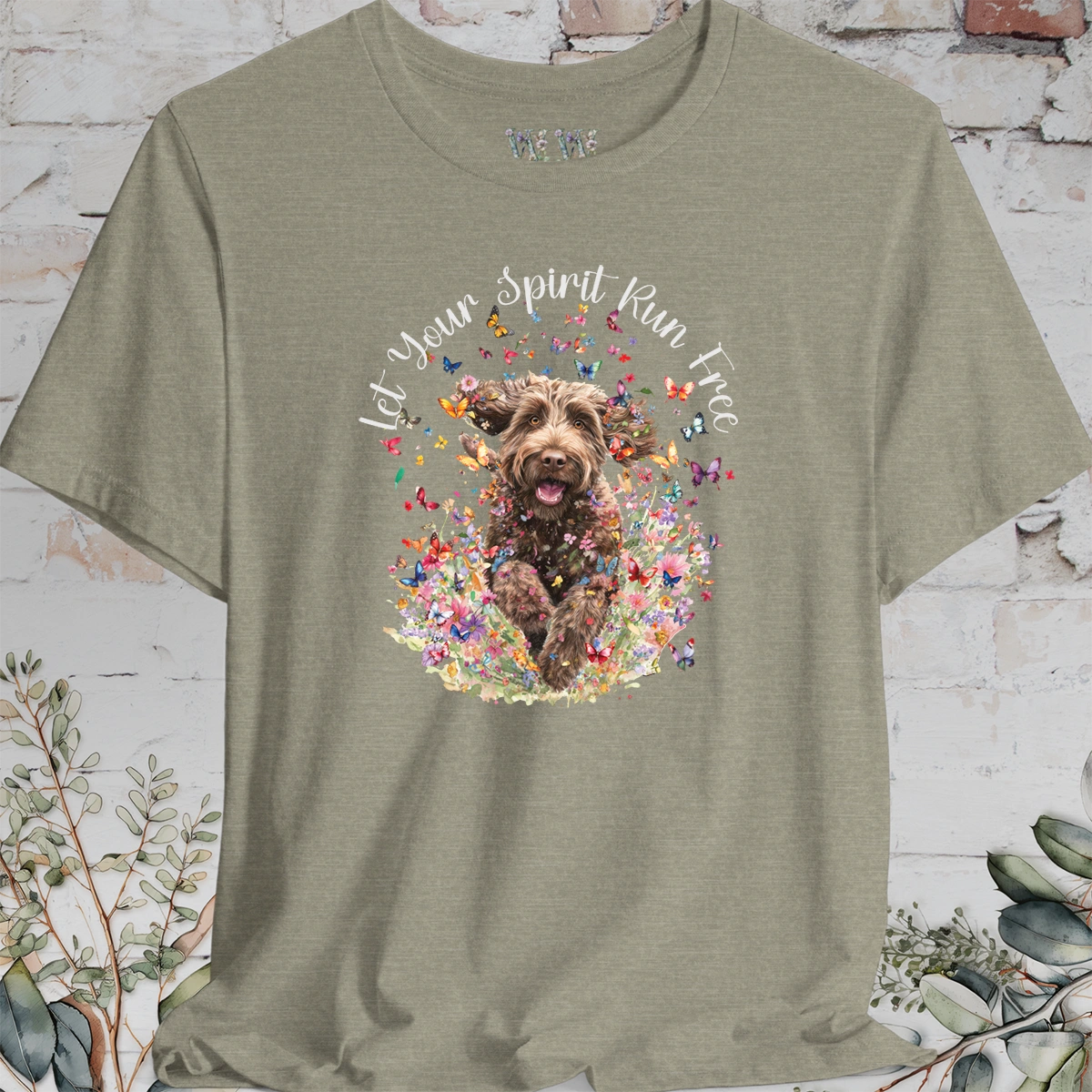 Labradoodle #2 'Let your spirit run free' T shirt