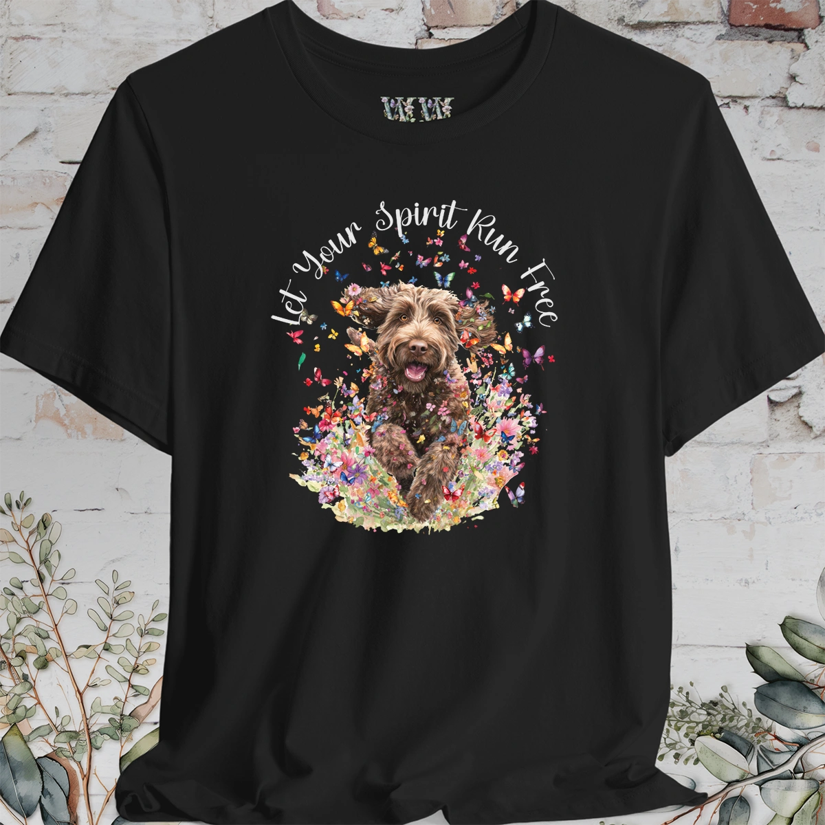 Labradoodle #2 'Let your spirit run free' T shirt