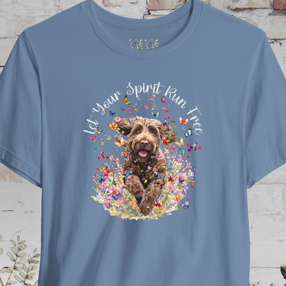 Labradoodle #2 'Let your spirit run free' T shirt