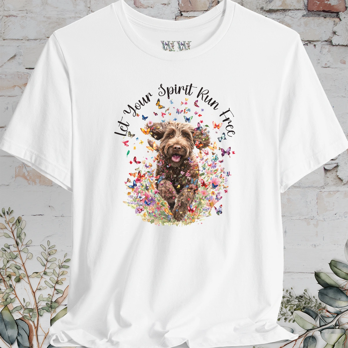 Labradoodle #2 'Let your spirit run free' T shirt