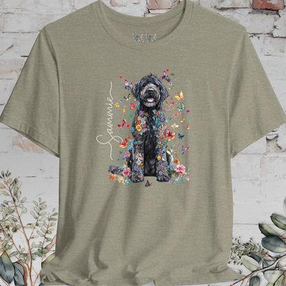 Labradoodle #3 Floral Personalized T shirt