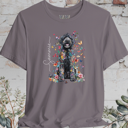 Labradoodle #3 Floral Personalized T shirt