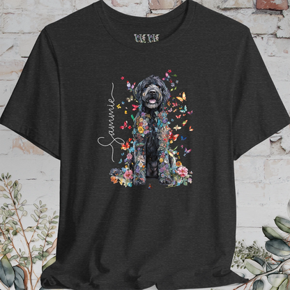 Labradoodle #3 Floral Personalized T shirt