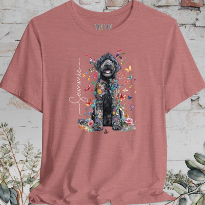 Labradoodle #3 Floral Personalized T shirt