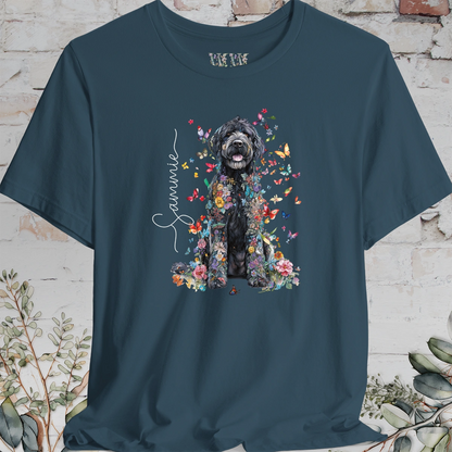Labradoodle #3 Floral Personalized T shirt