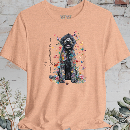 Labradoodle #3 Floral Personalized T shirt