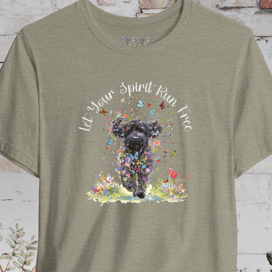 Labradoodle #3 'Let your spirit run free' T shirt