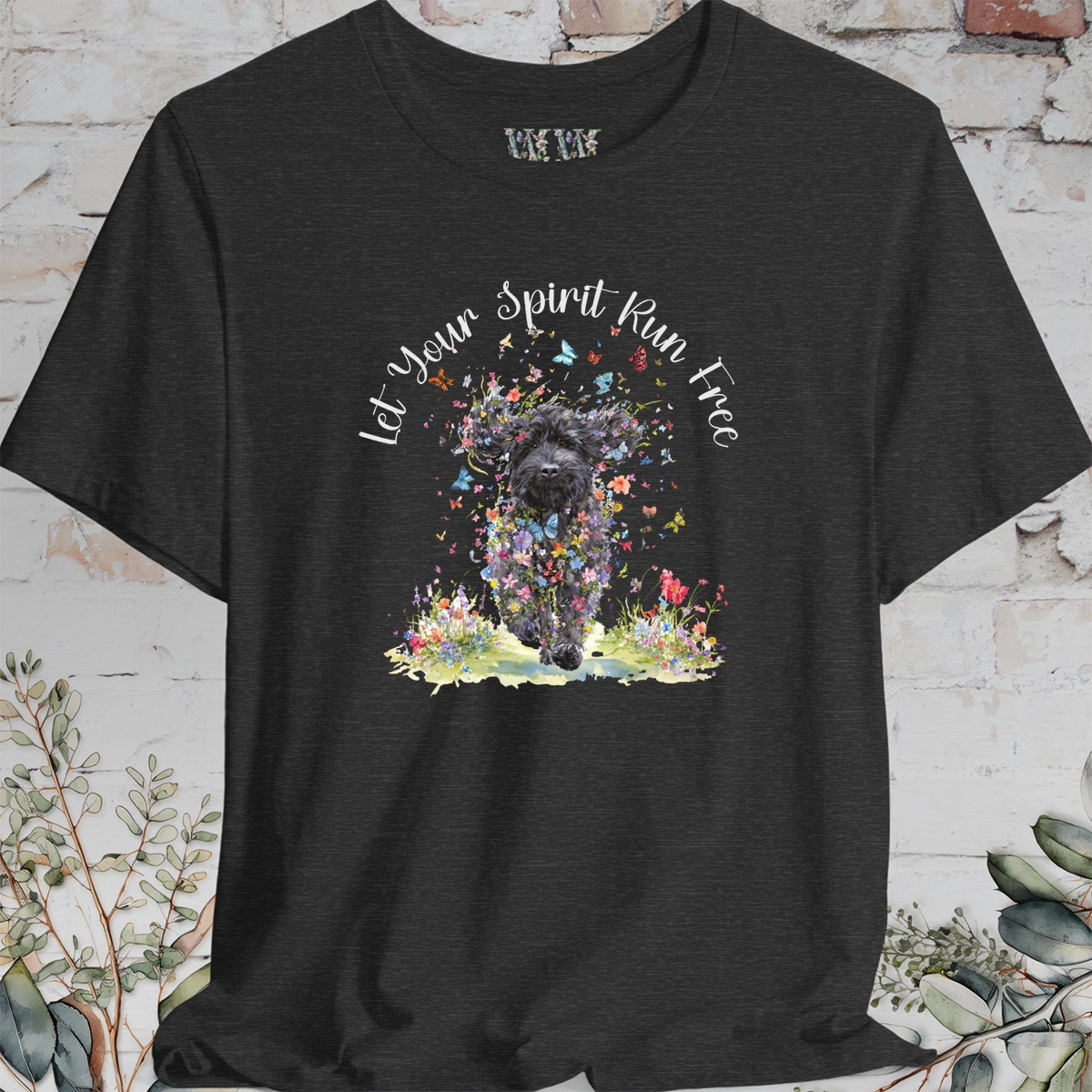 Labradoodle #3 'Let your spirit run free' T shirt