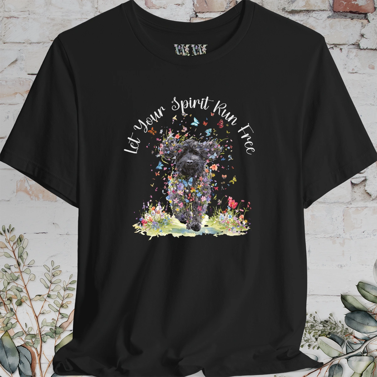 Labradoodle #3 'Let your spirit run free' T shirt