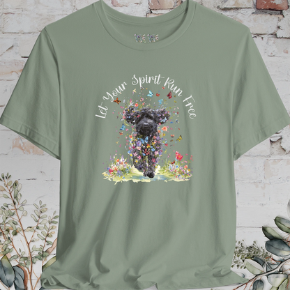 Labradoodle #3 'Let your spirit run free' T shirt